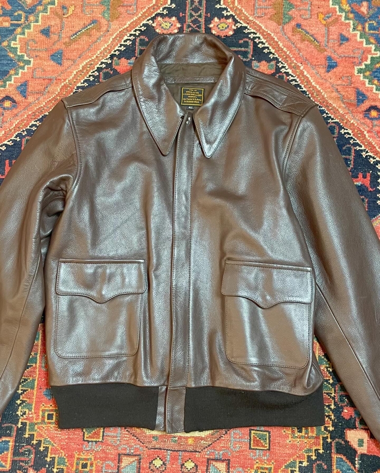 Avirex brown bomber (made in China) (XL)